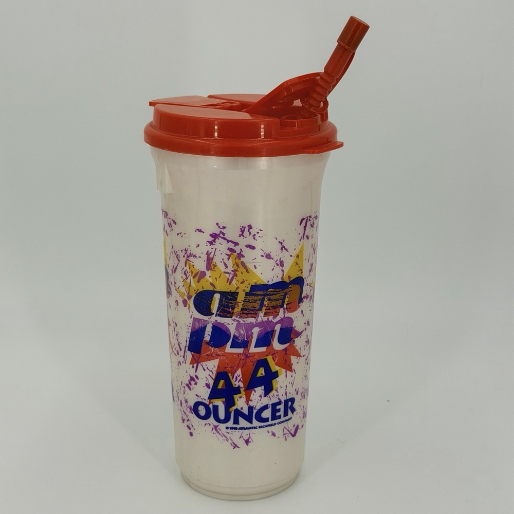 Forty Four 44 Ouncer AmPm Mini Market Cup 1989 Vintage Orange